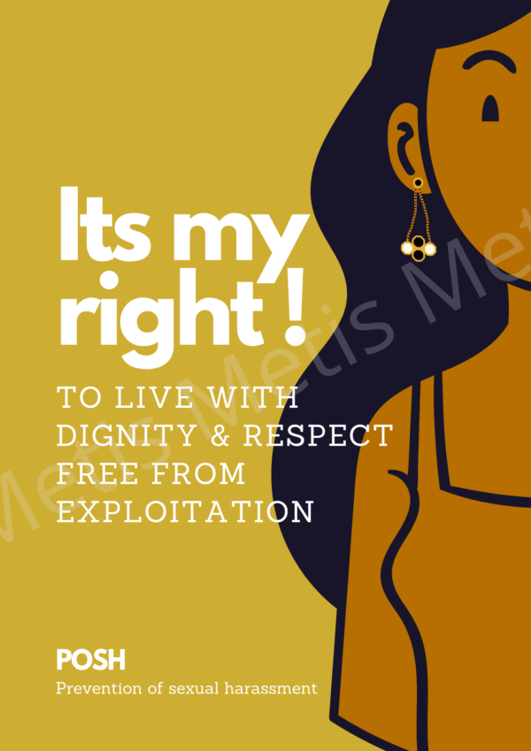 POSH Poster - Its my right, to live with dignity and respect free from exploitation