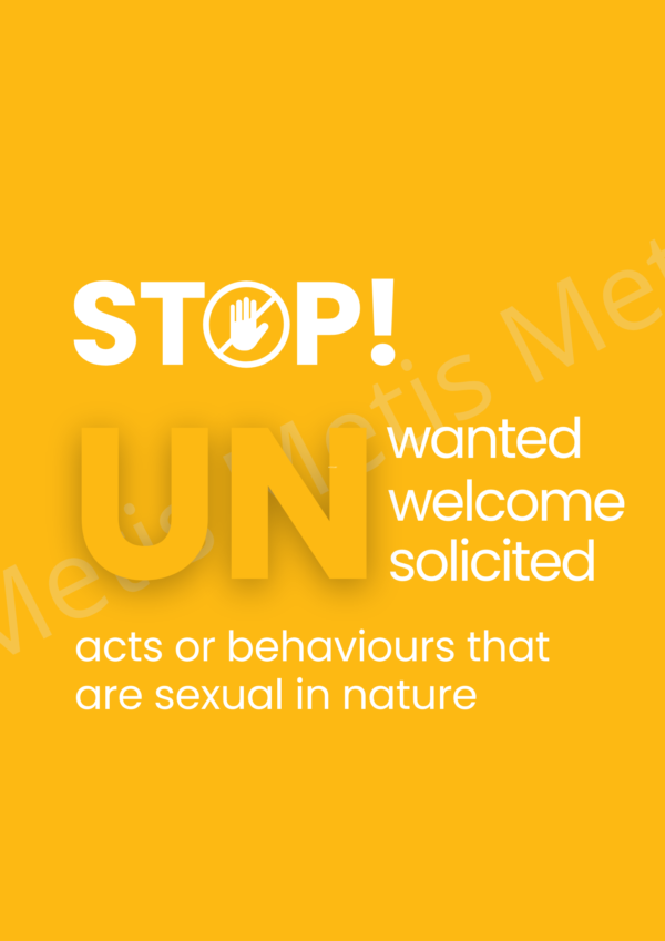 POSH posters - Stop unwanted, unwelcome, unsolicited acts or behaviour